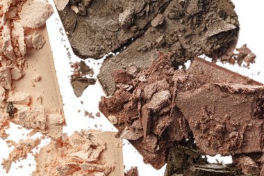 Beyaz arkaplanda izole edilmiş lekeli göz farı, üst görünüm