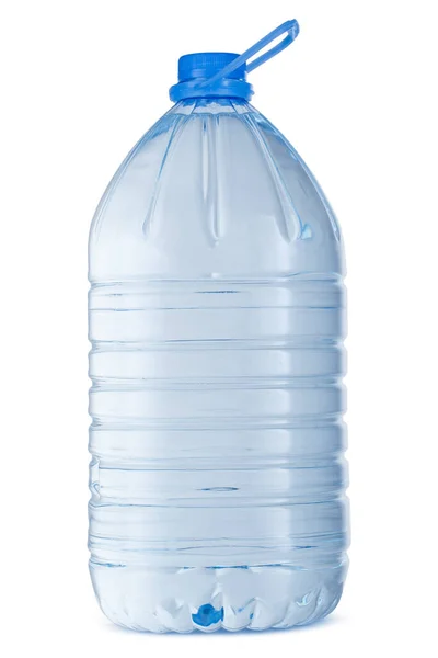 Gran botella de agua de plástico aislado en blanco — Foto de Stock