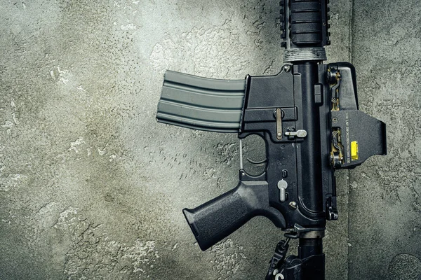 Modern weapon series. US Army assault rifle, close up. — Stock Photo, Image