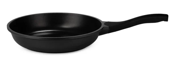 New black frying pan isolated on white background — Stock Photo, Image