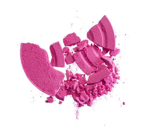 白を基調としたピンク色のブラッシュ化粧品 — ストック写真