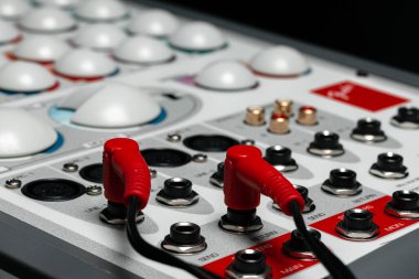 Müzik seti sistemi yükselticisi fotoğrafı kapat