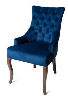 Taşıma bağlayıcılı sandalye beyaza izole edilmiş.