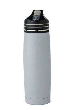 Beyaz arkaplanda yeni plastik bardak