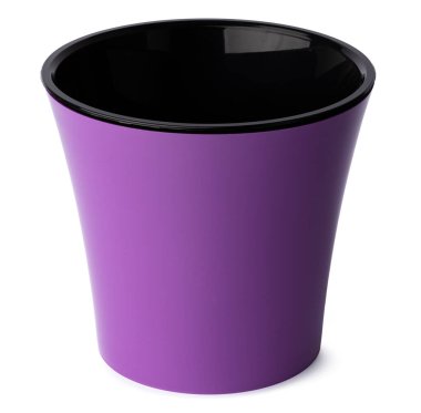 Ev bitkisi için çiçek saksısı beyaza izole edilmiş