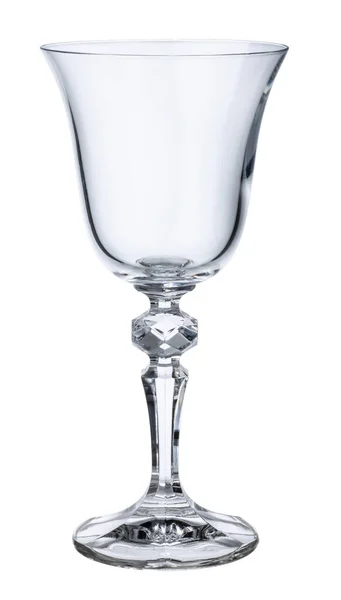 Prázdný skleněný pohár izolované na bílém pozadí — Stock fotografie