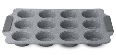 Beyaz üzerine izole edilmiş yeni seramik fırın tabağı