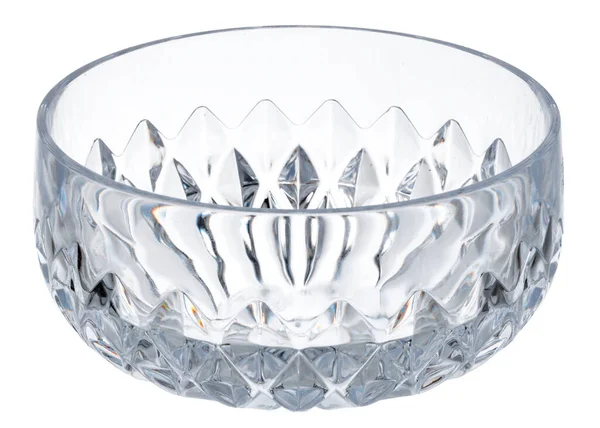 Elegante vajilla de cristal aislado en blanco — Foto de Stock