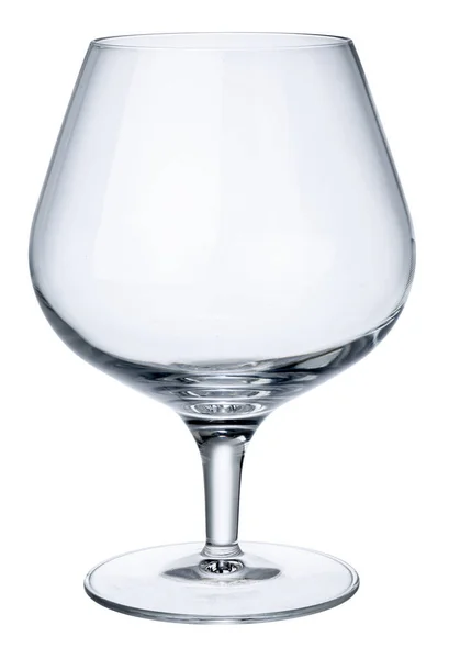 Nuovo bicchiere di whisky vuoto isolato su bianco — Foto Stock