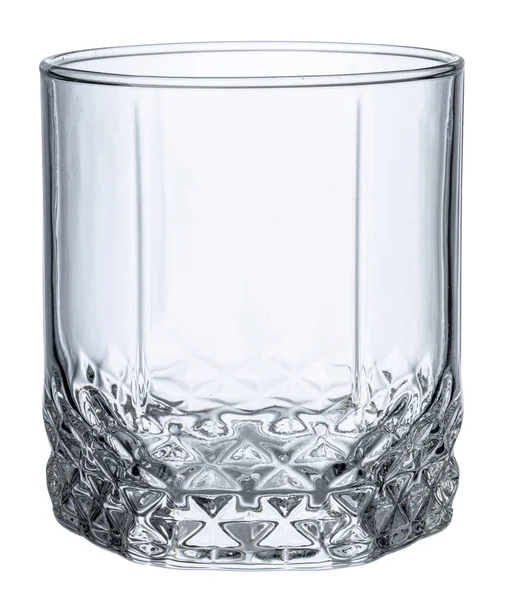 Beyaz arkaplanda izole edilmiş boş yeni bardak