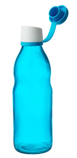 Frasco de plástico vacío para bebidas aisladas en blanco — Foto de Stock