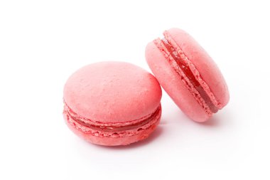 Fransız kurabiyesi beyaza izole edilmiş.