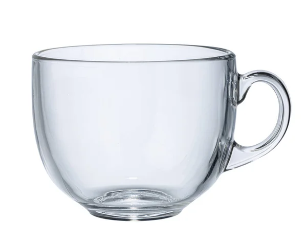 Tom glas kopp isolerad på vit bakgrund — Stockfoto