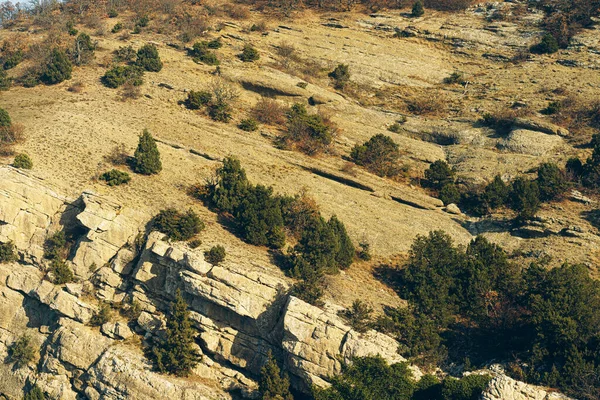 Foto de montanha vale pedra paisagem fundo — Fotografia de Stock