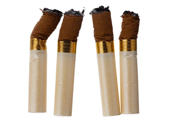 Купа гасіння сигаретних прикладів ізольовані на білому — стокове фото