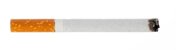 Літня сигарета ізольована на білому тлі крупним планом — стокове фото