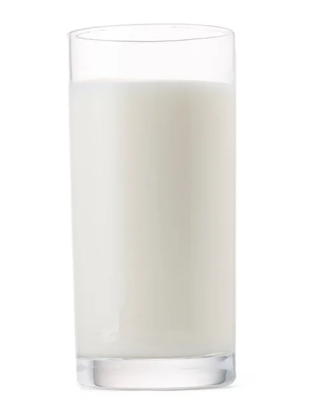 Glas melk geïsoleerd op witte achtergrond — Stockfoto