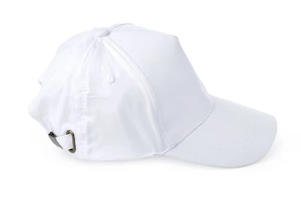 Casquette de baseball blanche isolée sur fond blanc — Photo