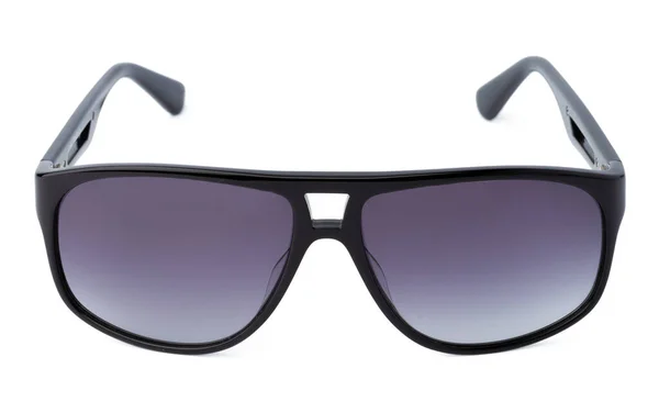 Snygga solglasögon isolerade på vit bakgrund, närbild — Stockfoto