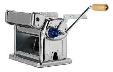 Makarna pişirme aygıtı beyaza izole edildi