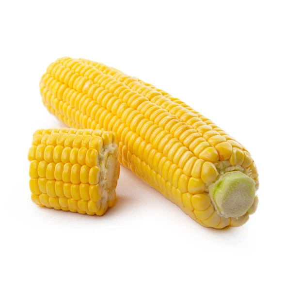 Kukurydza na białym tle. Wysokiej jakości zdjęcie — Zdjęcie stockowe