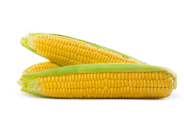 Maïs op een witte achtergrond. Hoge kwaliteit foto — Stockfoto