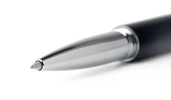 하얀 배경에 고립 된 펜, 가까이 있는 펜 — 스톡 사진