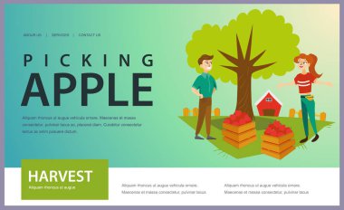 Malzeme çekme meyve yatay banner hasat