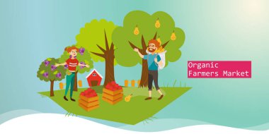 Toplama hasat düz poster