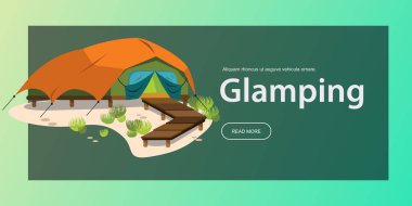 Konforlu modern çadır poster