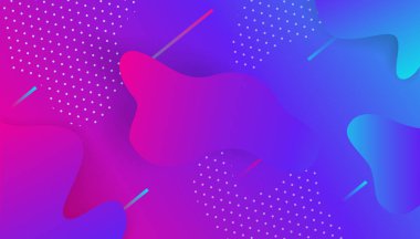 Akıcı ve geometrik şekil arka plan ile kompozisyon