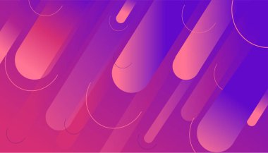 Degrade arka plan üzerinde renkli dinamik şekiller kompozisyon. Poster kapak afiş afiş rapor broşür vektör çizim için geometrik trendy şablon.