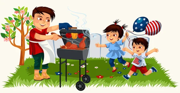 家族母持株赤ちゃん公園または庭園 お父さんグリルで焼く肉で休んで 女の子は カイト アメリカ国旗 ピクニック愛国的なベクトル イラストを男女で緑の草での再生します ストックベクター C Anutaberg 家族母持株赤ちゃん公園または庭園 お父さんグリルで焼く肉で休んで 女の子は カイト アメリカ国旗 ピクニック愛国的なベクトル イラストを男女で緑の草での再生します ストックベクター C Anutaberg