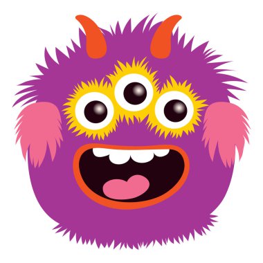 Büyük Harf O canavar alfabesinden çizgi film