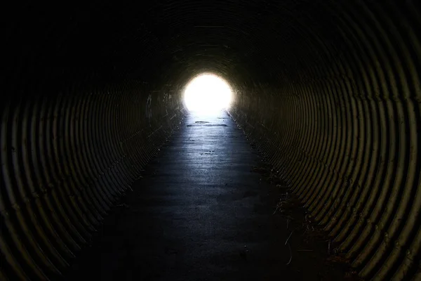 Light End Tunnel Circles Wall — Stock Photo, Image
