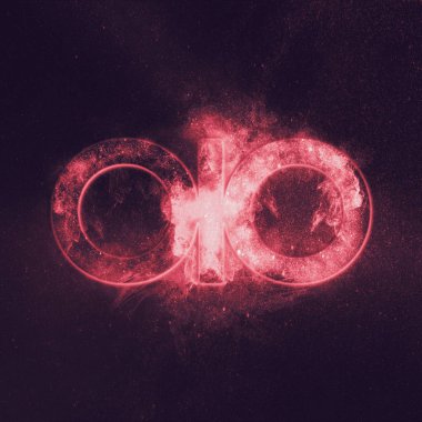 Boşanma sembolü. Soyut gece gökyüzü arka plan