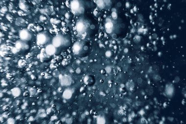 Sualtı kabarcıklar arka plan. Hava kabarcıkları su arka planda.