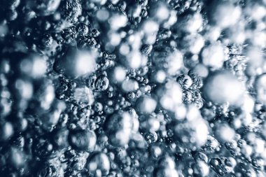 Sualtı kabarcıklar arka plan. Hava kabarcıkları su arka planda. 