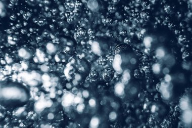 Sualtı kabarcıklar arka plan. Hava kabarcıkları su arka planda. 