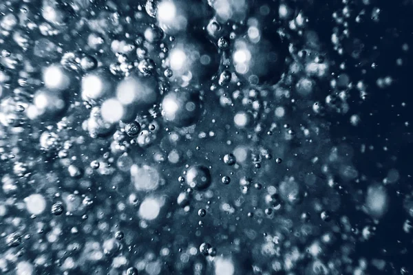 Sualtı kabarcıklar arka plan. Hava kabarcıkları su arka planda.