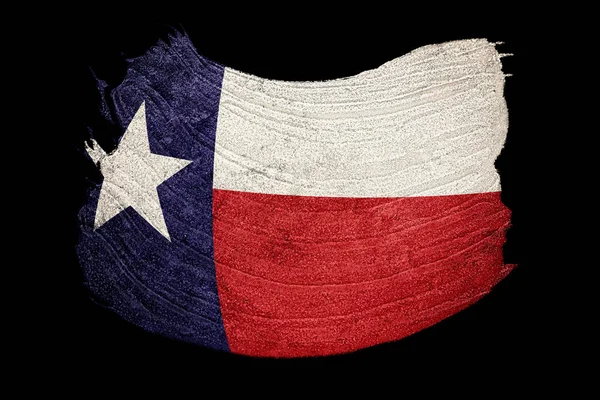 Grunge Şili Bayrağı Grunge Desenli Şili Bayrağı Fırça Darbesi — Stok fotoğraf