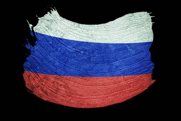 Grunge Russia Flag Russian Flag Grunge Texture Brush Stroke — Stock Photo, Image