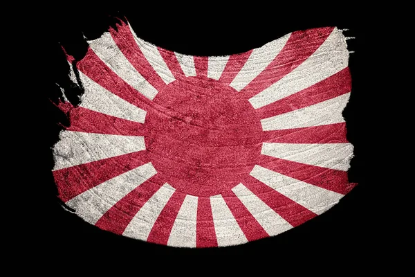 Grunge Rising Sun Japan Inglês Bandeira Japão Com Textura Grunge — Fotografia de Stock