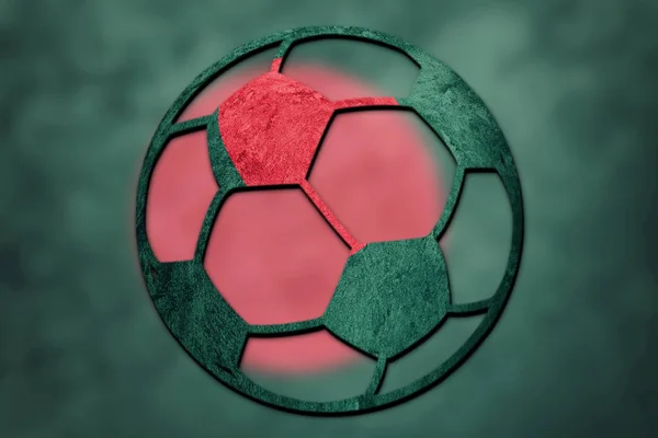 Soccer Ball National Bangladesh Flag Bangladesh Football Ball — Stock Photo, Image