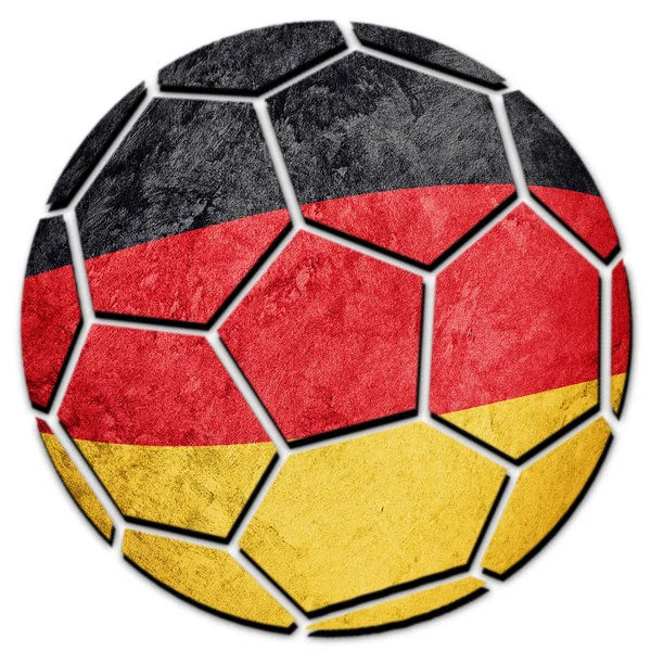 Soccer Ball National Germany Flag German Football Ball — Stock Photo, Image