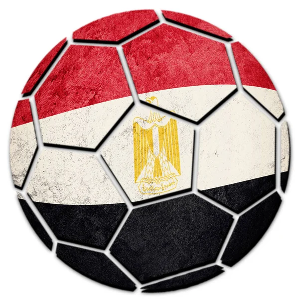 Футбольный Мяч Национальный Флаг Египта Футбольный Мяч Египта — стоковое фото