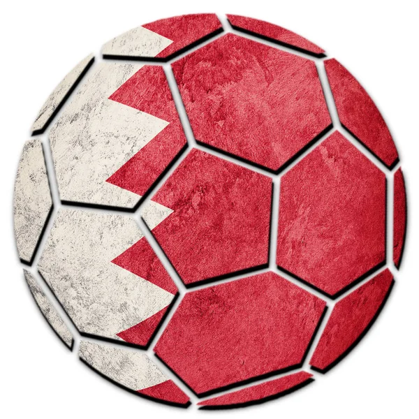 Soccer Ball National Bahrain Flag Bahrain Football Ball — Stock Photo, Image
