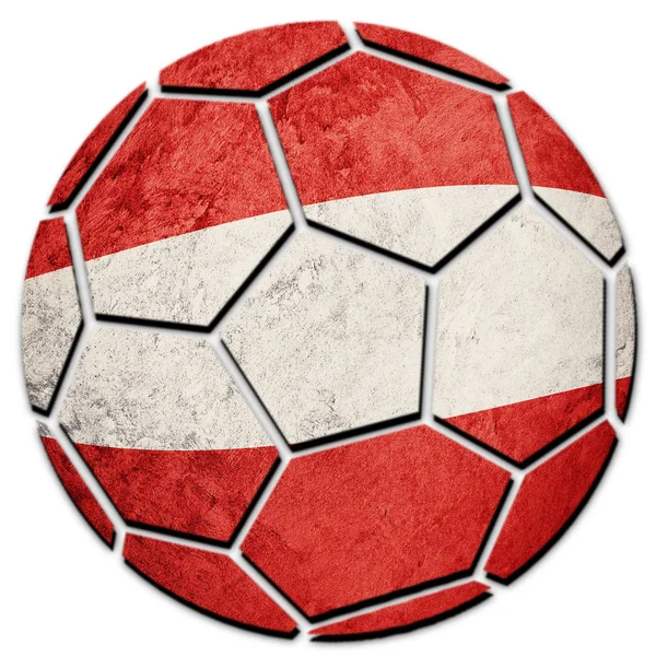 Soccer Ball National Austria Flag Austria Football Ball — Stock Photo, Image