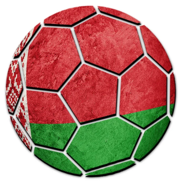 Bola Sepak Bola Nasional Belarus Bendera Bola Sepak Bola Belarusia — Stok Foto