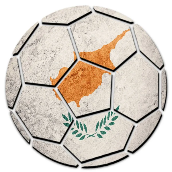 Soccer ball national Cyprus flag. Cyprus football ball